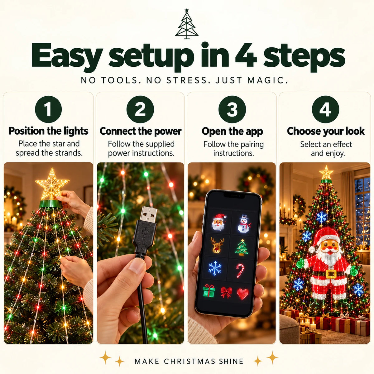 Easy setup in 4 steps