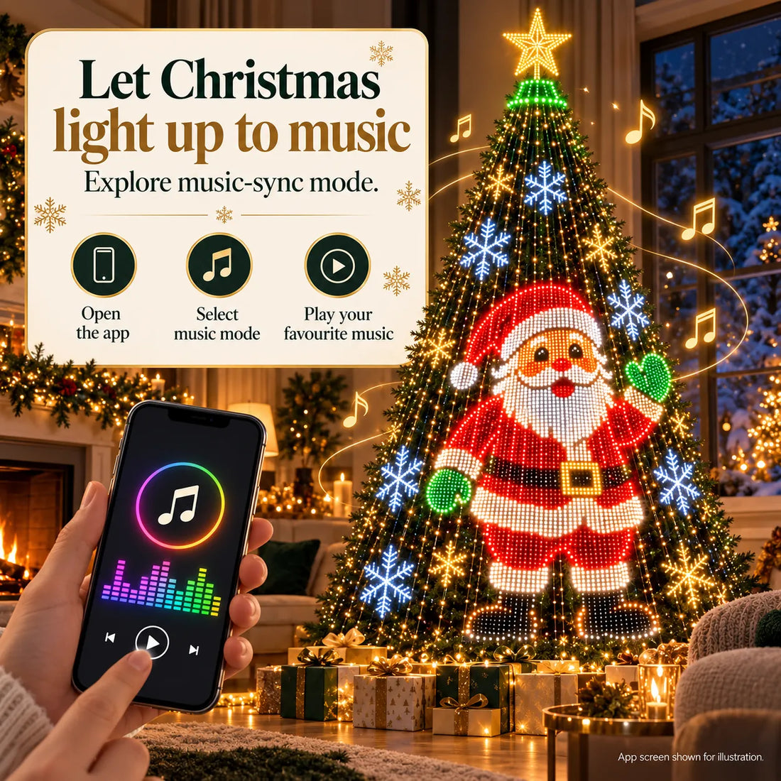 Let Christmas light up to music